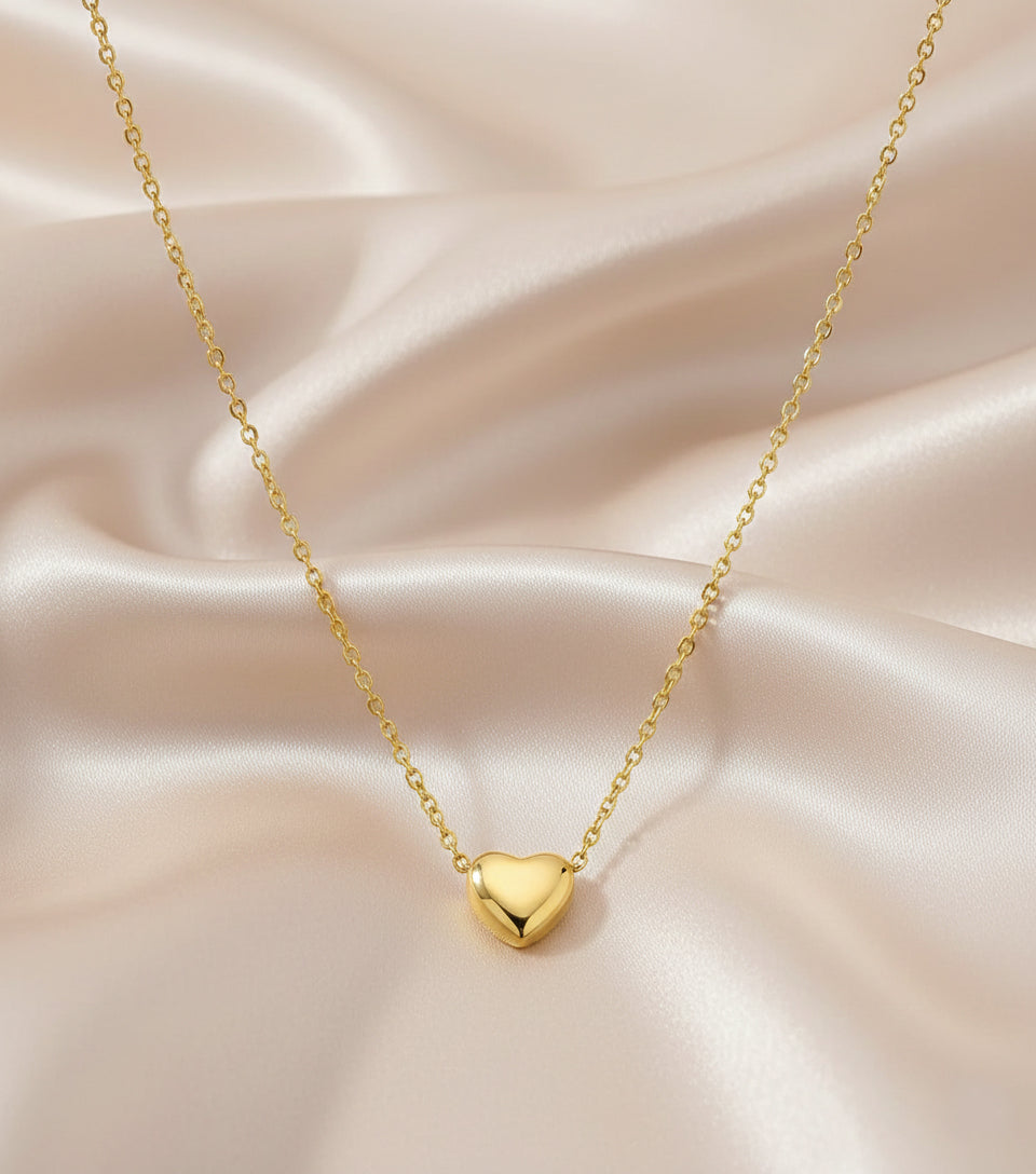 Diana Gold Heart Necklace