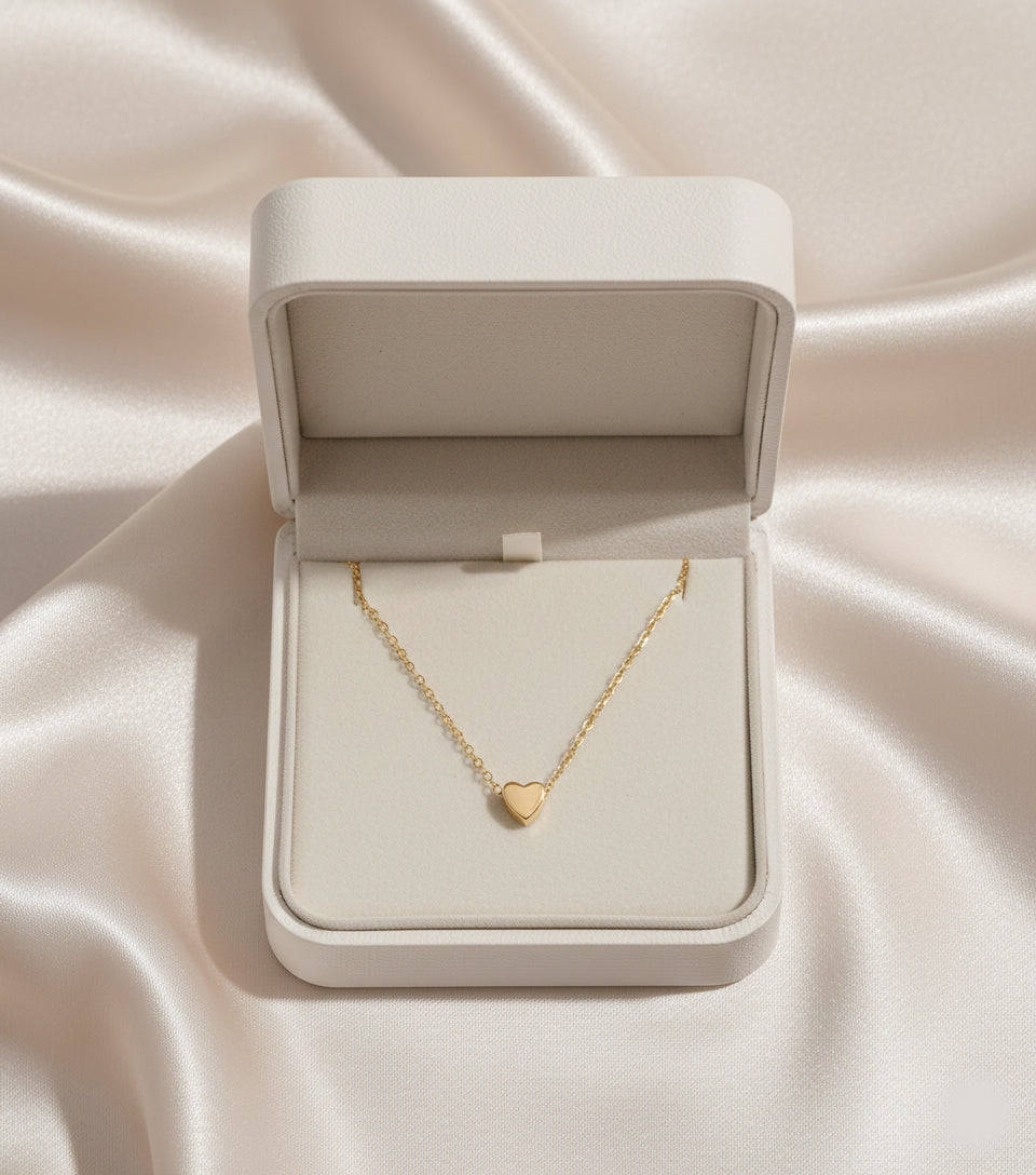 Diana Gold Heart Necklace